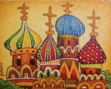 Храм Василия Блаженного для срисовки