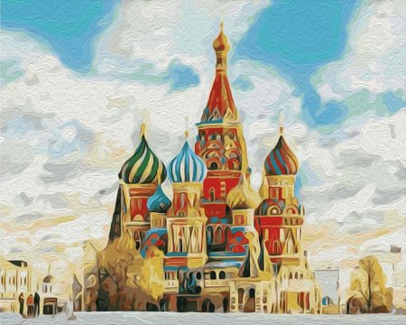 Собор Василия Блаженного контур