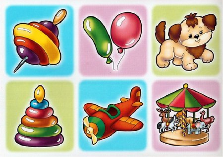 Игрушки карточки для детей