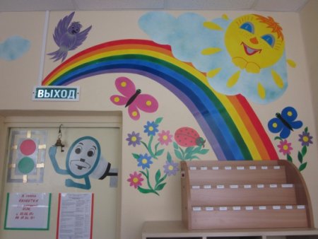 Украшение раздевалки в детском саду