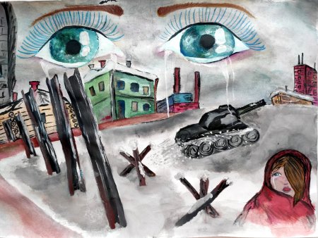 Рисунки детей Донбасса