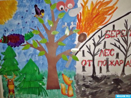 Рисунок берегу природу