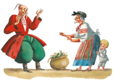 Заколдованное место Гоголь дед в лесу