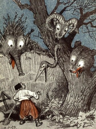 Рисунок к рассказу Гоголя Заколдованное место