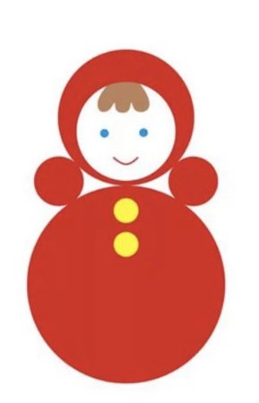 Аппликация неваляшка в средней группе