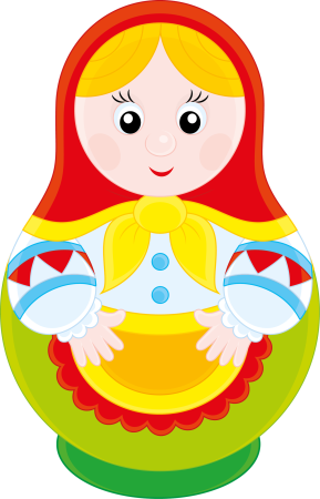 Матрешка мультяшная