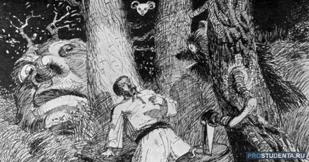 Чтение повести Гоголя Заколдованное место