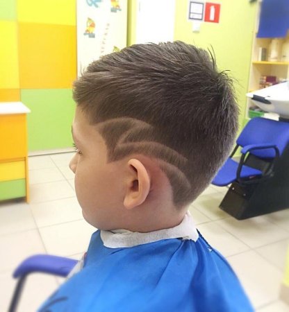 Стрижка с молнией для мальчика