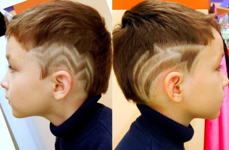 Стрижка для мальчика с выстригом