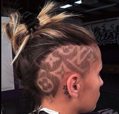 Узоры на висках