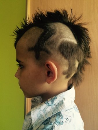 Молния прическа для мальчика