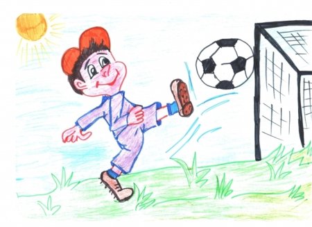 Рисунок на спортивную тему
