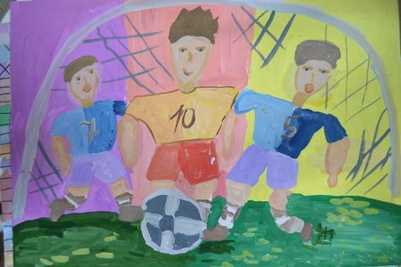 Рисунок на тему футбол
