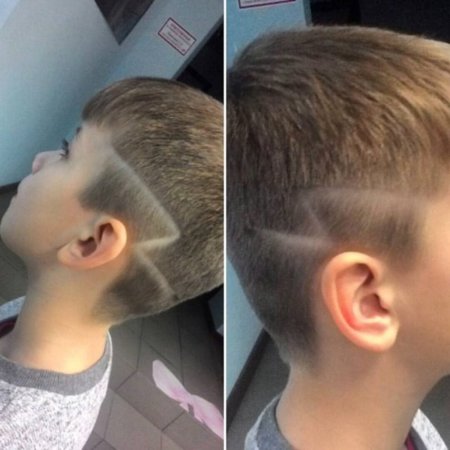 Стрижка с молнией для мальчика