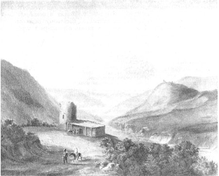 «Кавказский вид с саклей». 1837—1838 Лермонтов