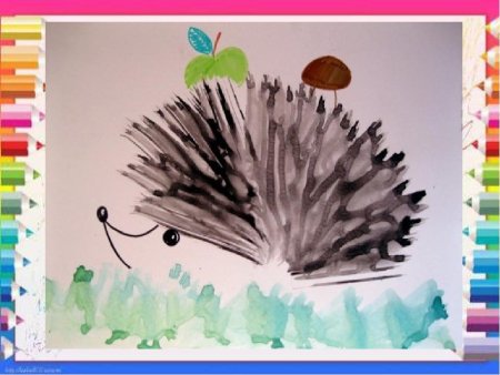 Рисование зубной щеткой