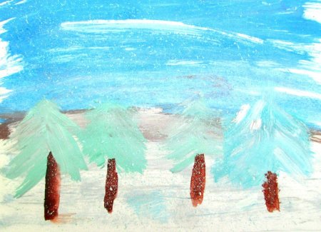 Рисование ЗУ.Ной щеткой