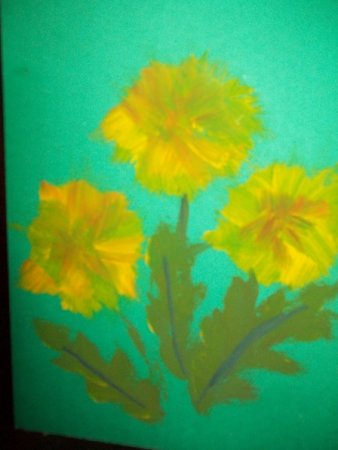 Рисование зубной щеткой