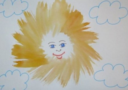 Рисование зубной щеткой