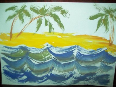 Нетрадиционное рисование зубной щеткой