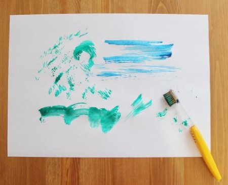 Нетрадиционная техника рисования зубной щеткой