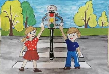 Рисунок на тему ПДД