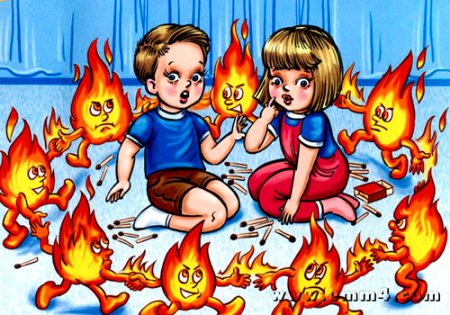Пожар в доме рисунок