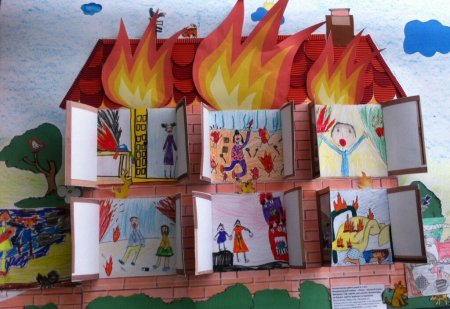 Аппликация осторожно огонь