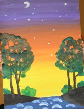 Вечер рисунок