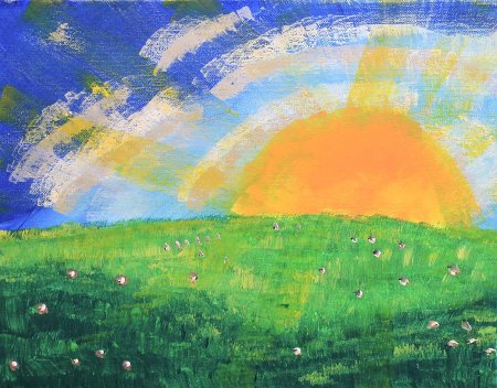 Картины с изображением восхода солнца