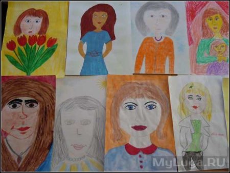 Рисунок на тему мама