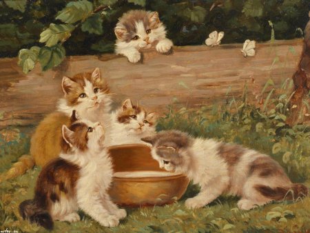 Котенок живопись