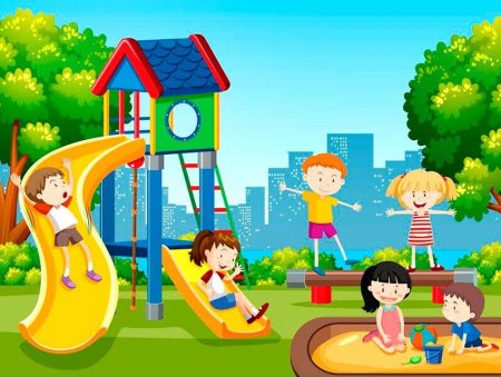 Рамка игровая площадка для детей