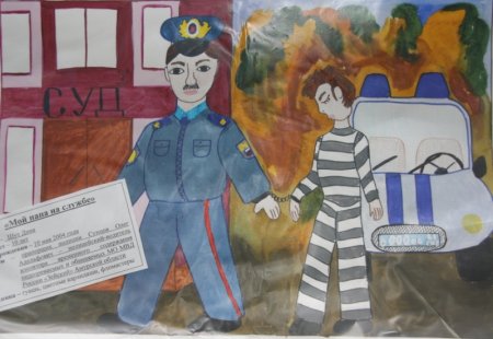 Рисунок на тему полиция