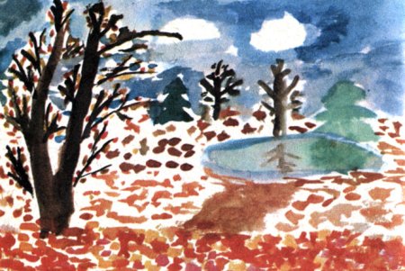 Поэтический образ природы в детском рисунке