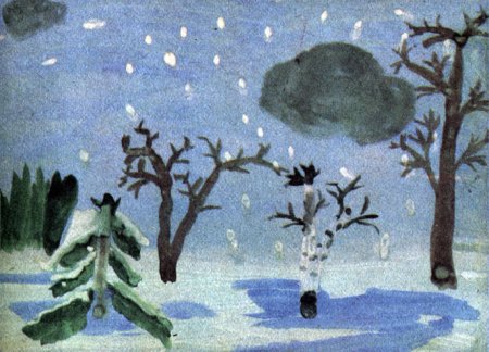 Поэтический образ природы в детском рисунке