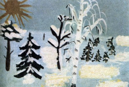 Весенний пейзаж детский