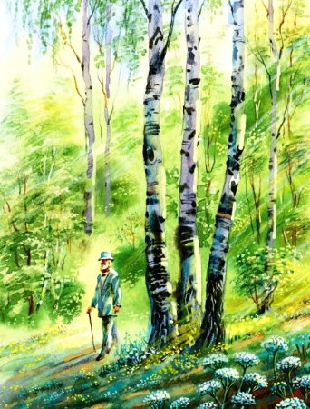 Летний пейзаж для детей