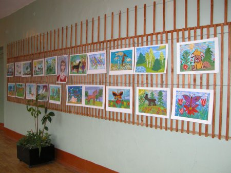 Оформление выставки детских работ