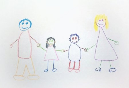 Рисунок семьи детский