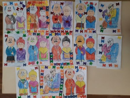 Бабушка и дедушка рисунок