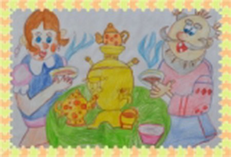 Рисунок бабушка рядышком с дедушкой