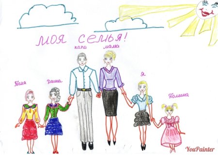 Рисунок на тему моя семья