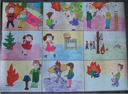 Рисование на тему безопасность в подготовительной группе