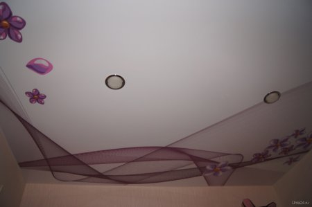 Натяжной потолок для девочки с фотопечатью