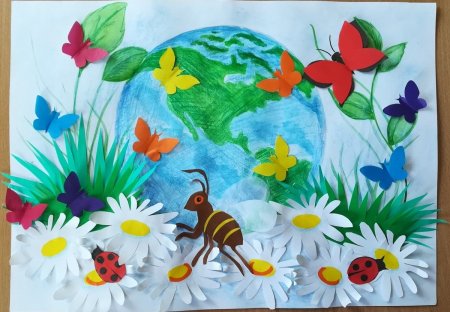 Аппликация на экологическую тему