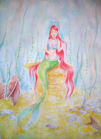 Русалочка рисунок