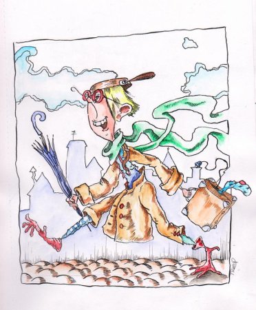 Рассеянный с улицы Бассейной иллюстрации