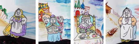 Бабка у разбитого корыта рисунок для 2 класса