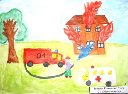 Рисование на тему детская безопасность